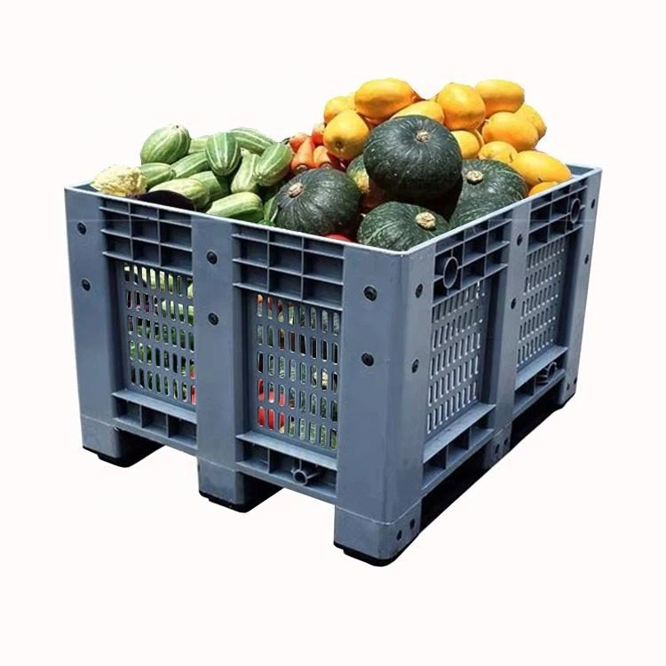Heavy Duty Non-foldable Plastic Pallet Boxes For Vegetables And Fruits high quality